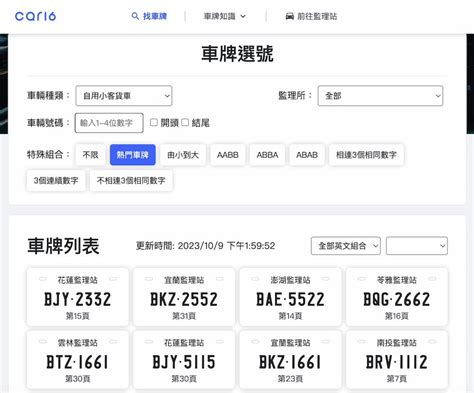 如何查詢車牌號碼|找車牌：輕鬆查詢理想車牌號碼、車牌選號的實用查詢工具